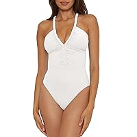 Women's Standard Lake Side Braided Maillot One Piece Swimsuit, Bathing Suits