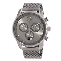 Movado Bold 3600910 Grey Dial Grey Stainless Steel Mesh Bracelet Men's Chronograph 48mm Watch