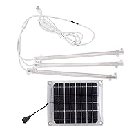 Solar Grow Lights for Outdoor Plants, Adjustable Gooseneck Grow Light for Indoor Plants, Plant Growing Lamp for Indoor Cultivation, Greenhouse, Grow Tent, Hydroponics(30W)