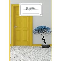 Blue Bonsai Yellow Door Journal: 120 page lined paper journal soft cover