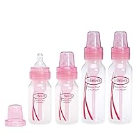 Dr. Browns Pink Bottles 4 Pack (2-8 oz Bottles) and (2-4 oz Bottles)