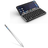 BoxWave Stylus Pen Compatible with Planet Computers Astro Slide - AccuPoint Active Stylus, Electronic Stylus with Ultra Fine Tip - Metallic Silver