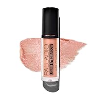 Palladio Liquid Eyeshadow, creamy shimmery formula that instantly adheres to the eyelid with flexible applicator wand for over 8 hours of smudge and crease-proof wear (Pink Pearl)