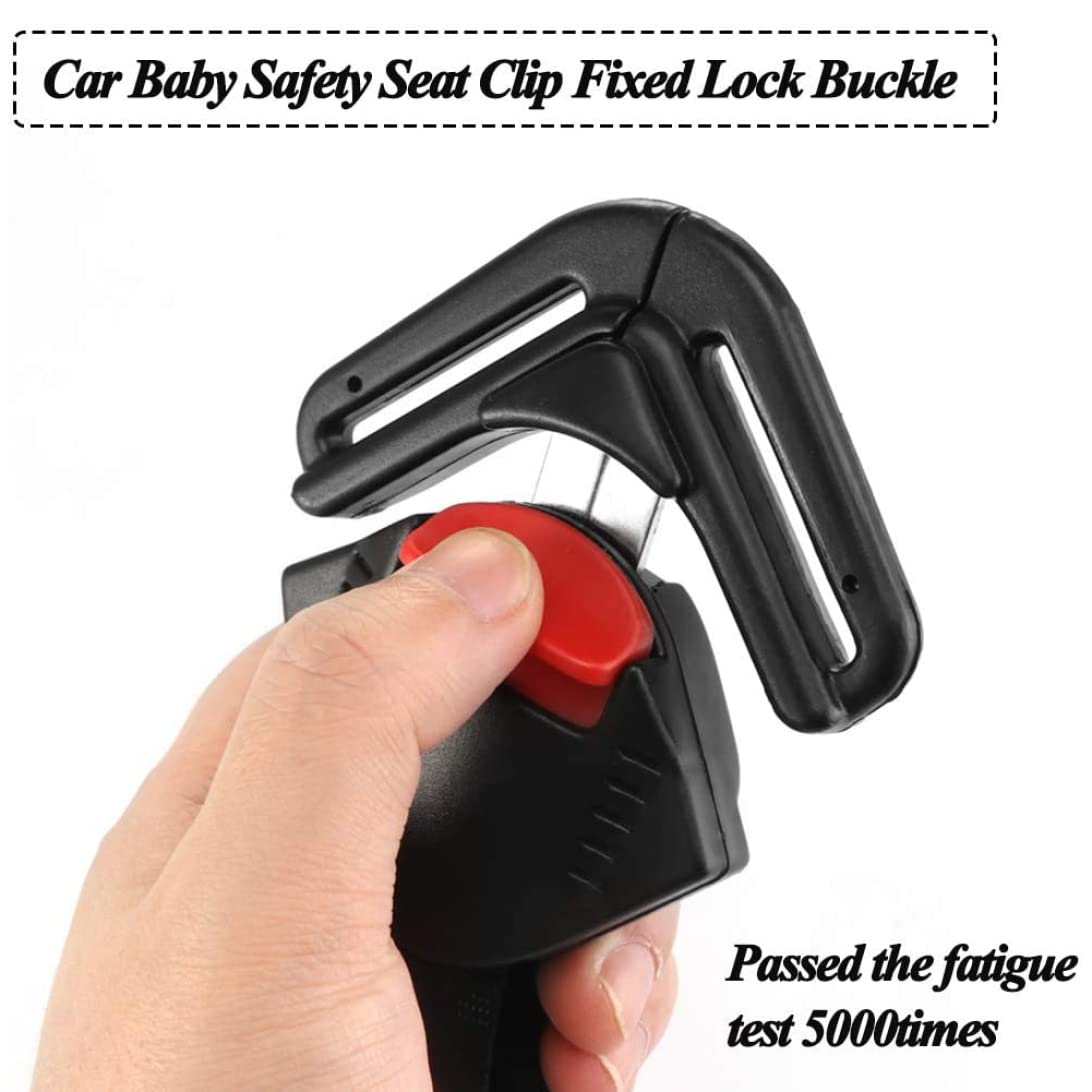 Child Car Seat Lock Baby Harness Chest Clip Adjustable Strap for Pushchair Child Seat Buckle Black