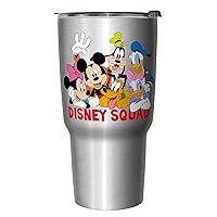 Disney Squad 27 oz Stainless Steel Insulated Travel Mug, 27 Ounce, Multicolored