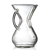 Pour-Over Glass Coffeemaker - Glass Handle Series - 6-Cup - Exclusive Packaging