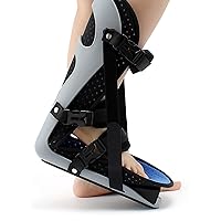 Foot Drop Brace Orthosis, Adjustable AFO Ankle Orthosis Support, Foot Varus Correction Shoes for Improved Walking Gait, Foot Drop, Plantar Fasciitis & Achilles Tendonitis,L