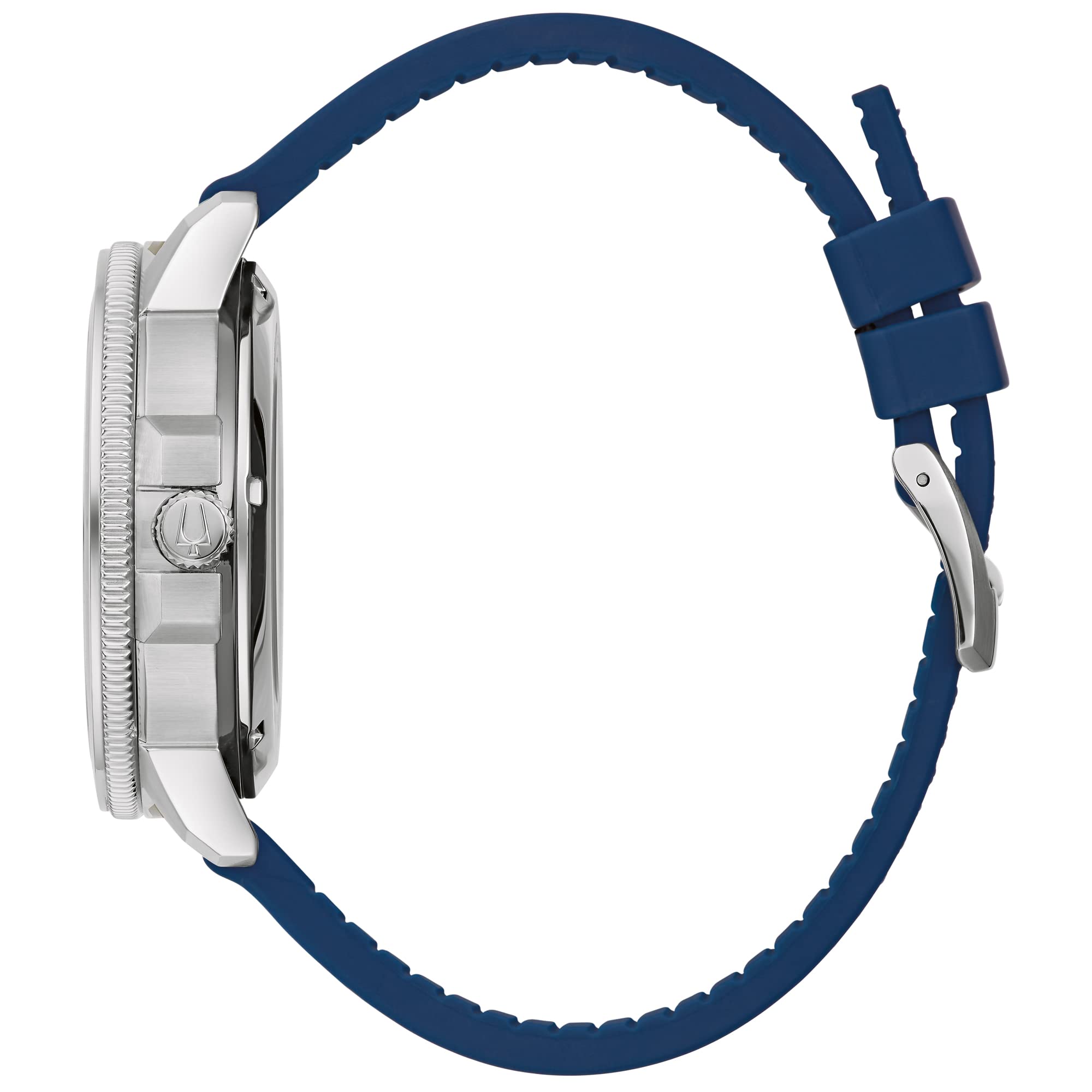 Bulova Classic Marine Star Automatic Blue Leather Strap Watch | 45mm | 96A291