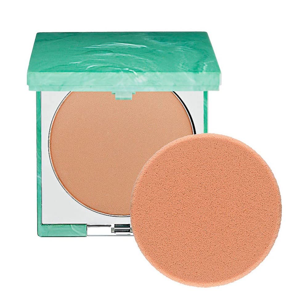 Clinique Stay-Matte Sheer Pressed Powder | Shine-Absorbing, Oil-Free Formula | Create a Perfect Matte Appearance | Free of Parabens, Phthalates, and Sulfates | Stay Beige - 0.27 oz