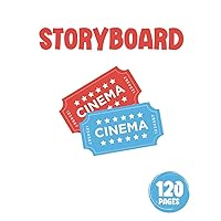 Storyboard: Professional Storytelling Sketchbook with 16:9 Story Board Frames for Filmmakers, Directors, Animators, Cinematographers and Producers