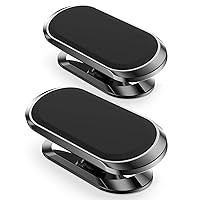 2 Pack Magnetic Phone Holder for Car, Upgrade Magnet - 360 Rotation and Easy Installation, Compatible with All Smartphones