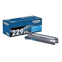 Brother Genuine TN229XXLC Cyan Super High Yield Printer Toner Cartridge - Print up to 4,000 Pages(1)