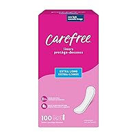 Panty Liners, Extra Long Liners, Unwrapped, Unscented, 100ct (Packaging May Vary)
