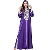 Vintage Embroidered Hoodie Long Sleeve Dresses Muslim Sets Lace Vest Dress Gorgeous Party Style Kaftan Ramadan