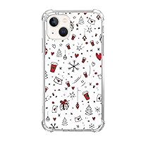 Cute Christmas Tree Gifts Snowflakes Case Compatible with iPhone 15 Plus, Christmas Cartoon Case for iPhone 15 Plus, Trendy Cool TPU Phone Case Cover