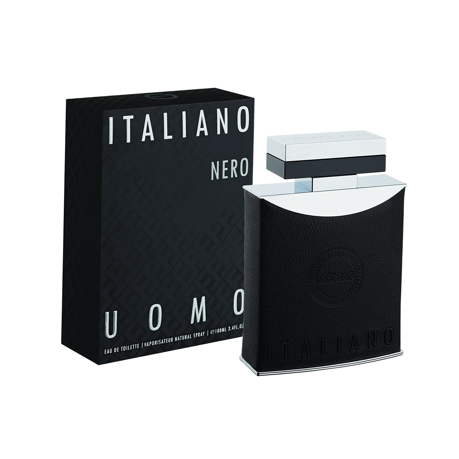 Armaf Italiano Nero Uomo Eau De Parfum Spray for Men, 3.4 Ounce