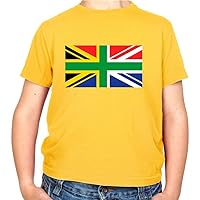 South African Union Jack Flag - Childrens/Kids Crewneck T-Shirt
