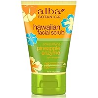 Hawaiian Facial Scrub, Pore Purifying Pineapple Enzyme 4 oz (Pack of 4)4