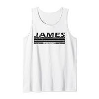 James Surname Limited Edition Retro Vintage Style Sunset Tank Top