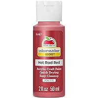 Apple Barrel Gloss Acrylic Paint in Assorted Colors (2-Ounce), 20637 Hot Rod Red