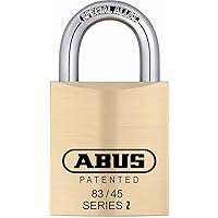 ABUS 83/45-300 S2 Schlage 45mm All Weather Solid Brass Rekeyable Padlock with 1