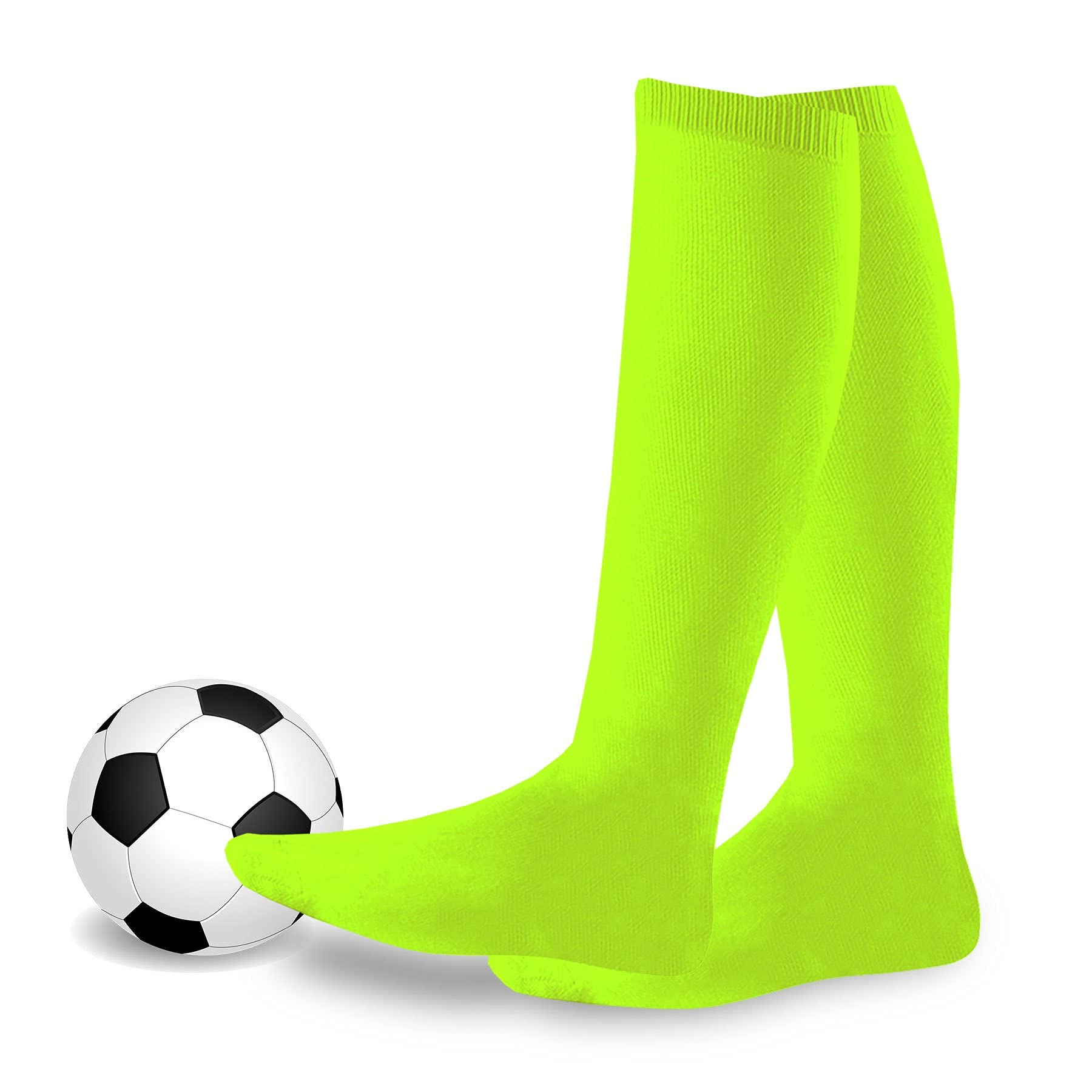 Soccer Socks Athletic Sports Socks Softball Baseball Cushioned Knee High Tube Socks Kids Teens Women Men Unisex