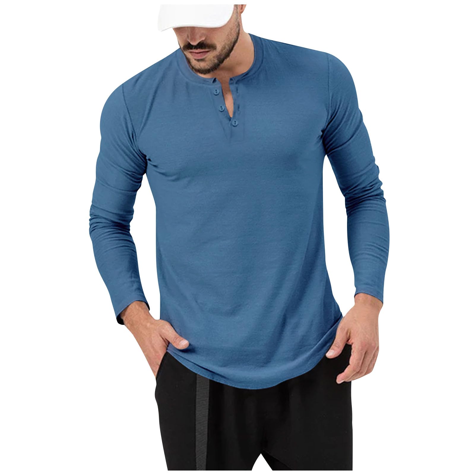 Buy SJWCLYS Mens Long Sleeve Polo Shirts,Mens Collar Polo Shirts Golf Shirt  3D Print Graphics Outdoor Street Long Sleeve T-Shirt