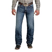 Cinch Western Jeans Mens White Label Medium Wash MB92834045, 40Wx40L Big Tall