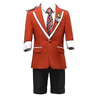 Boys' Summer Two Pieces Suit,One Button Peak Lapel Wedding Birthday Prom Party Tuxedos