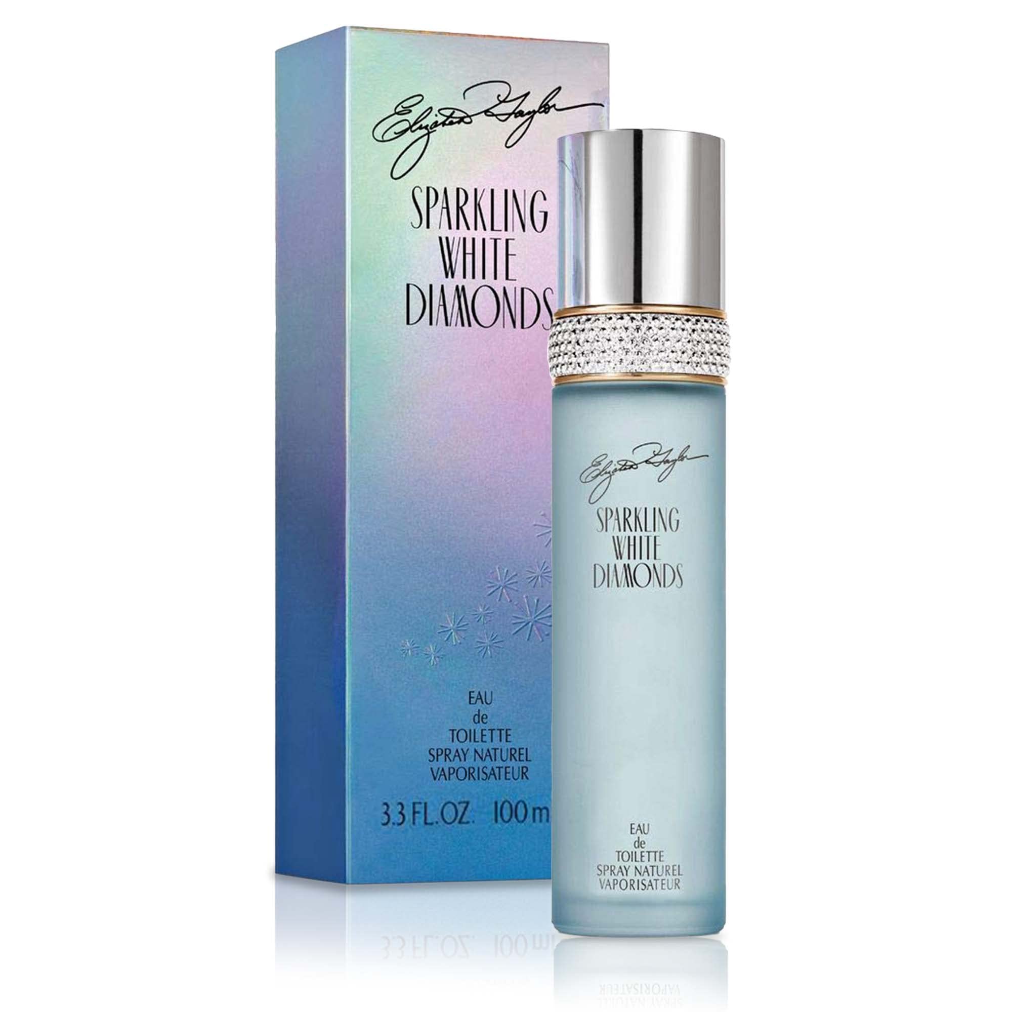 Elizabeth Taylor Women's Perfume, Sparking White Diamonds, Eau De Toilette EDT Spray, 3.3 Fl Oz