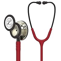 3M Littmann Classic III Monitoring Stethoscope, 5864, More Than 2X as Loud*, Weighs Less**, Stainless Steel Champagne-Finish Chestpiece, 27