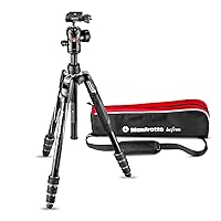 Manfrotto Befree Advanced Camera Tripod Kit with Twist Closure, Travel Tripod Kit with Ball Head, Portable and Compact, Camera Tripod in Aluminium for DSLR, Reflex, Mirrorless, Camera Accessories