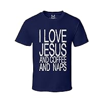 Men's I Love Jesus and Coffee and Naps Graphic T-Shirt
