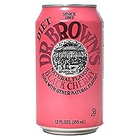 Dr. Browns Diet Black Cherry Soda, 12 fl oz Cans (9 Cans)