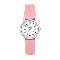 Speidel Petite Scrub Watch™ for Nurses, Doctors, Medics and Students - Men Women Unisex Easy Read Dial Military Time with Second Hand Silicone Strap Water Resistant