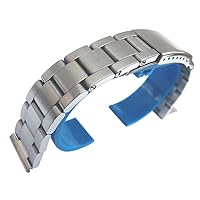 18mm Solid Stainless Steel Oyster Style Replacement Bracelet for Vintage Bubbleback Watches