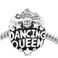 Dancing Queen Super Star Charm Spacer Bead for European Snake Chain Charm Bracelet