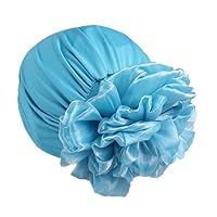 Women Flower Elastic Turban Beanie Head Scarf wrap Chemo Cap hat for Cancer Patient