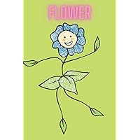 Flower: 6×9 inche lined journal