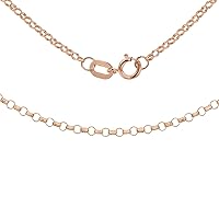 CARISSIMA Gold Women's 9ct Rose Gold 65 Round Belcher Chain 46cm/18' Necklace