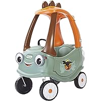 little tikes T-Rex Cozy Coupe by Dinosaur Ride-On Car for Kids, Multicolor Large