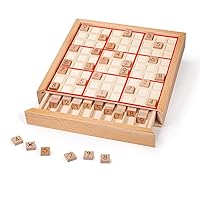 Bigjigs Toys Wooden Sudoku Game - Educational Number Toy