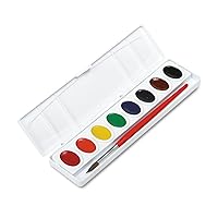 Prang Oval Pan Watercolor Paint Set, 8 Assorted Colors, 1 Count