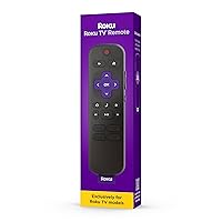 Roku Remote (Official Manufacturer Product) | TV Remote Control with TV Controls, Simple Setup, & Pre-Set App Shortcuts - Replacement Remote Compatible with Roku TV Models ONLY