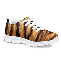 Kids Athletic Tennis Sneakers for Boy Girl Breathable Running Shoes Walking Shoes White Sole