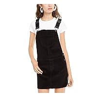 Womens Black Sleeveless Square Neck Micro Mini A-Line Dress Juniors 9