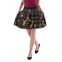 CowCow Womens Music Notes Treble Clef Music Notes A-Line Skirt with Pocket, XS-3XL