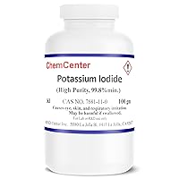 Potassium Iodide, High Purity Crystals/Granules,100 Grams (3.5 oz.)