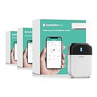 Sky 3 Pack, Smart Home Air Conditioner System - Quick & Easy Installation. Maintains Comfort with Energy Efficient App - Automatic On/Off. Wifi, Google, Alexa and Siri.