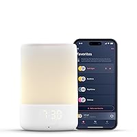 Sound and Light Smart Baby Night Light and Sound Machine | Audio Monitor | Cry Detection Alert Feature | OK to Wake Alarm Clock for Kids | Temp & Humidity Tracking | Rechargeable Battery | WiFi